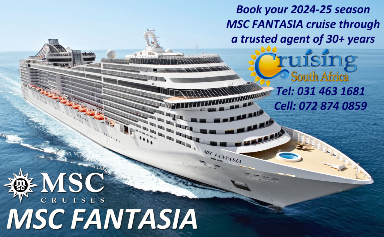 MSC FANTASIA SOUTH AFRICA 2024-25 - Cruising South Africa (Pty) Ltd